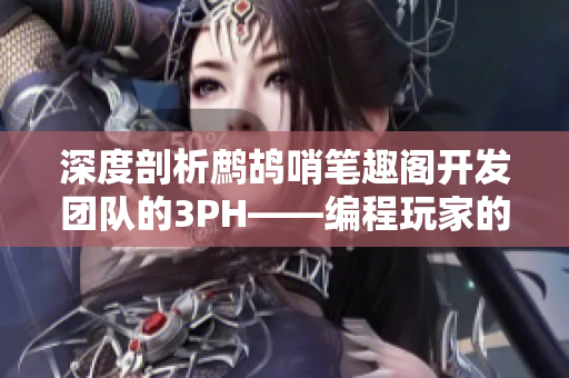深度剖析鷓鴣哨筆趣閣開發(fā)團(tuán)隊的3PH——編程玩家的福音