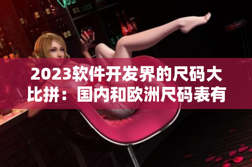 2023軟件開發(fā)界的尺碼大比拼：國內和歐洲尺碼表有何不同？