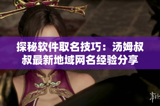 探秘軟件取名技巧：湯姆叔叔最新地域網(wǎng)名經(jīng)驗分享