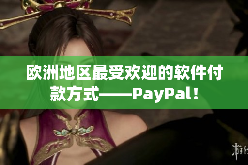 歐洲地區(qū)最受歡迎的軟件付款方式——PayPal！