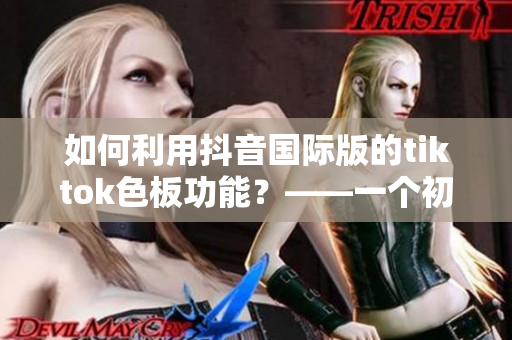 如何利用抖音國際版的tiktok色板功能？——一個初學者的使用指南