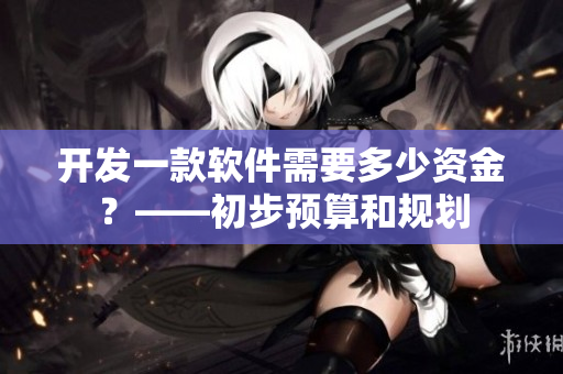 開發(fā)一款軟件需要多少資金？——初步預(yù)算和規(guī)劃