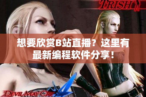 想要欣賞B站直播？這里有最新編程軟件分享！