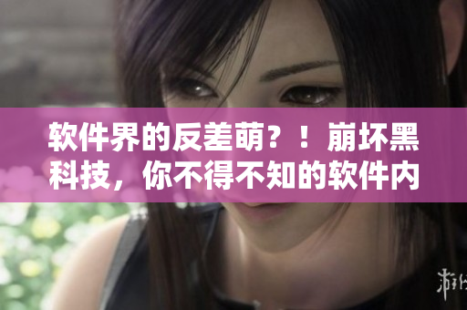軟件界的反差萌？！崩壞黑科技，你不得不知的軟件內(nèi)幕