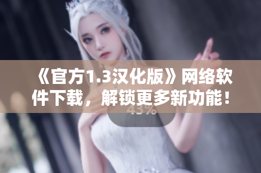 《官方1.3漢化版》網(wǎng)絡(luò)軟件下載，解鎖更多新功能！