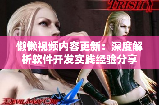 懶懶視頻內(nèi)容更新：深度解析軟件開發(fā)實踐經(jīng)驗分享