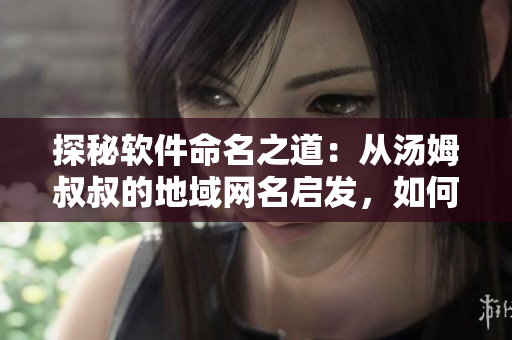 探秘軟件命名之道：從湯姆叔叔的地域網名啟發(fā)，如何巧妙取名？
