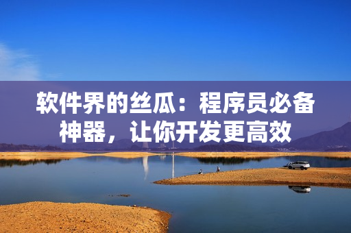 軟件界的絲瓜：程序員必備神器，讓你開(kāi)發(fā)更高效