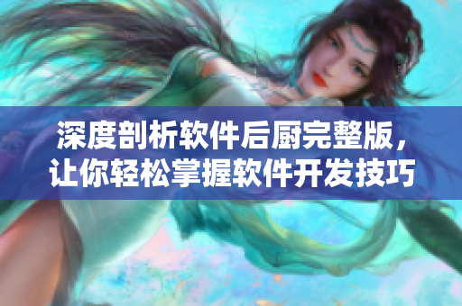 深度剖析軟件后廚完整版，讓你輕松掌握軟件開發(fā)技巧！