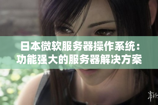 日本微軟服務(wù)器操作系統(tǒng)：功能強(qiáng)大的服務(wù)器解決方案