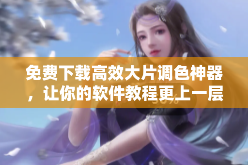 免費(fèi)下載高效大片調(diào)色神器，讓你的軟件教程更上一層樓！