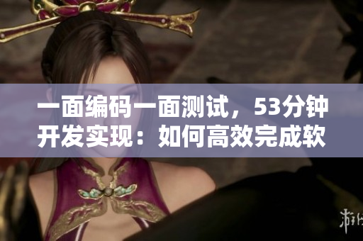 一面編碼一面測試，53分鐘開發(fā)實(shí)現(xiàn)：如何高效完成軟件開發(fā)