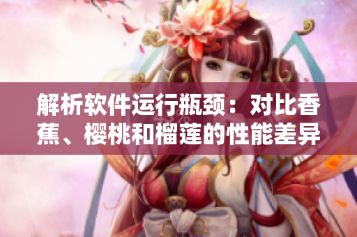 解析軟件運行瓶頸：對比香蕉、櫻桃和榴蓮的性能差異