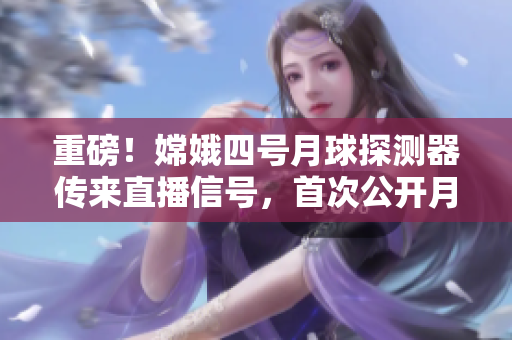重磅！嫦娥四號月球探測器傳來直播信號，首次公開月球背面神秘面紗！