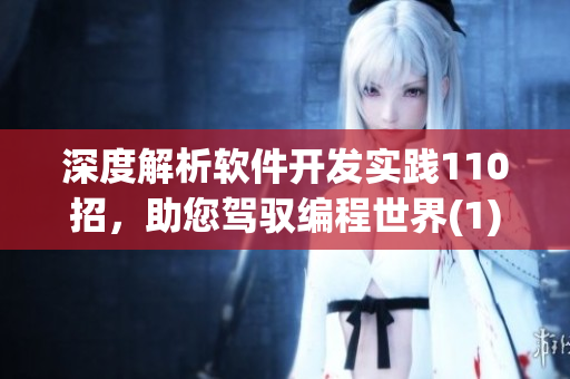 深度解析軟件開發(fā)實(shí)踐110招，助您駕馭編程世界(1)