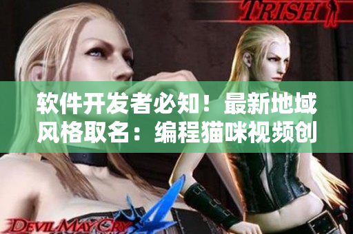 軟件開發(fā)者必知！最新地域風(fēng)格取名：編程貓咪視頻創(chuàng)意靈感分享