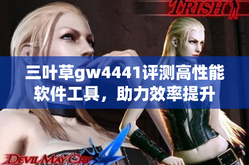 三葉草gw4441評測高性能軟件工具，助力效率提升