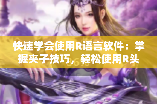 快速學會使用R語言軟件：掌握夾子技巧，輕松使用R頭進行數(shù)據(jù)分析