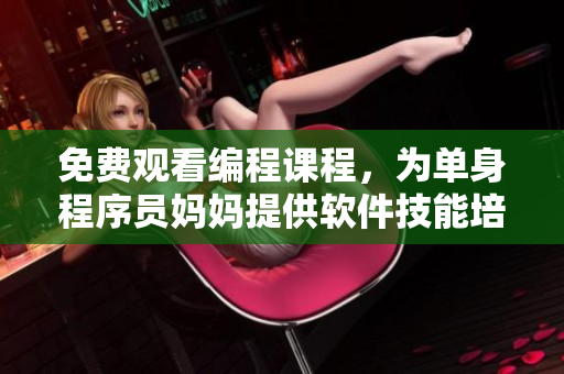 免費觀看編程課程，為單身程序員媽媽提供軟件技能培訓 - 西瓜視頻