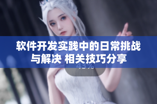 軟件開發(fā)實(shí)踐中的日常挑戰(zhàn)與解決 相關(guān)技巧分享
