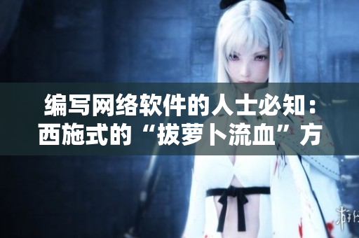 編寫網絡軟件的人士必知：西施式的“拔蘿卜流血”方法讓軟件開發(fā)更順暢