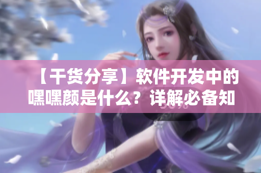 【干貨分享】軟件開發(fā)中的嘿嘿顏是什么？詳解必備知識！