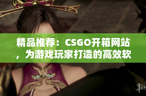 精品推薦：CSGO開箱網(wǎng)站，為游戲玩家打造的高效軟件