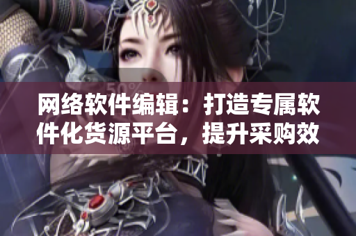 網(wǎng)絡(luò)軟件編輯：打造專屬軟件化貨源平臺，提升采購效率