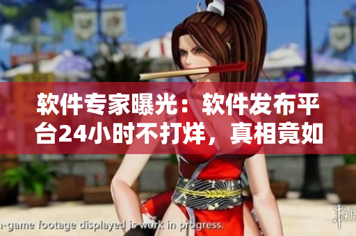 軟件專家曝光：軟件發(fā)布平臺24小時不打烊，真相竟如此！