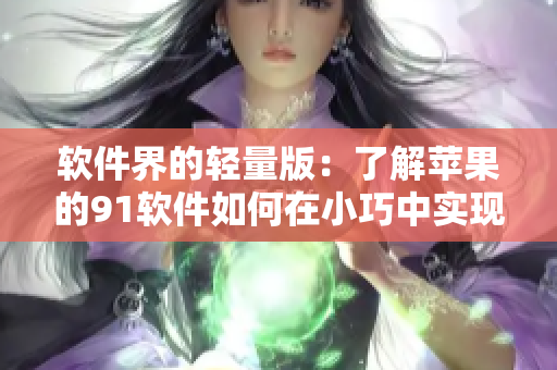 軟件界的輕量版：了解蘋果的91軟件如何在小巧中實現(xiàn)高效？