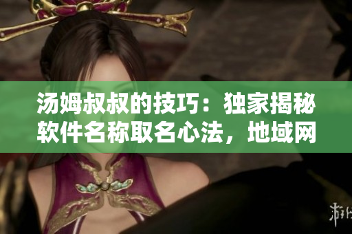 湯姆叔叔的技巧：獨家揭秘軟件名稱取名心法，地域網(wǎng)名靈感涌現(xiàn)！