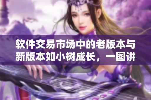 軟件交易市場(chǎng)中的老版本與新版本如小樹成長(zhǎng)，一圖講述