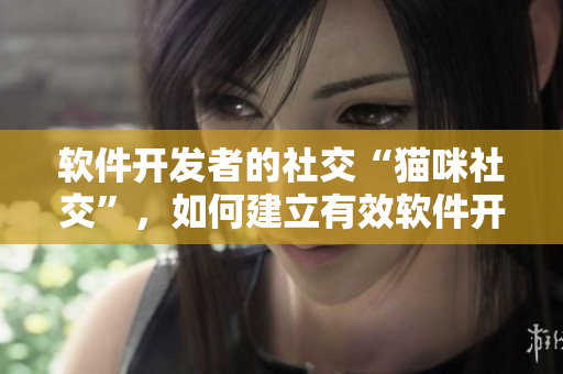 軟件開發(fā)者的社交“貓咪社交”，如何建立有效軟件開發(fā)者社交圈？