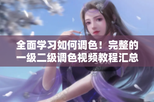 全面學(xué)習(xí)如何調(diào)色！完整的一級二級調(diào)色視頻教程匯總