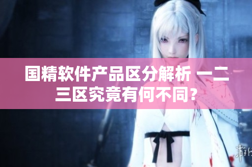 國精軟件產(chǎn)品區(qū)分解析 一二三區(qū)究竟有何不同？