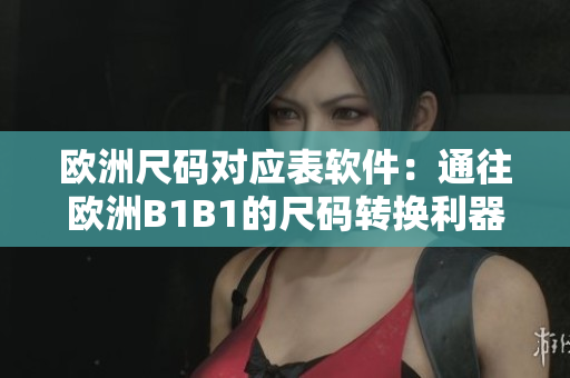 歐洲尺碼對應表軟件：通往歐洲B1B1的尺碼轉換利器