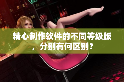 精心制作軟件的不同等級版，分別有何區(qū)別？