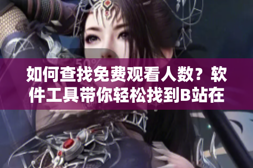如何查找免費(fèi)觀看人數(shù)？軟件工具帶你輕松找到B站在線觀看數(shù)據(jù)