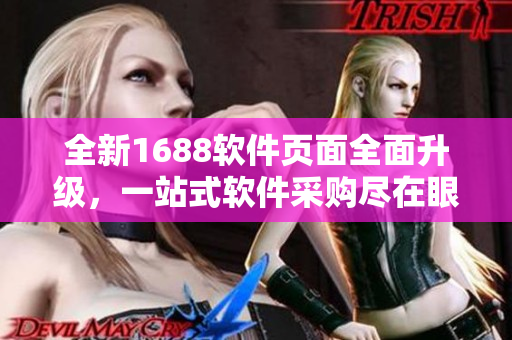 全新1688軟件頁面全面升級，一站式軟件采購盡在眼前!