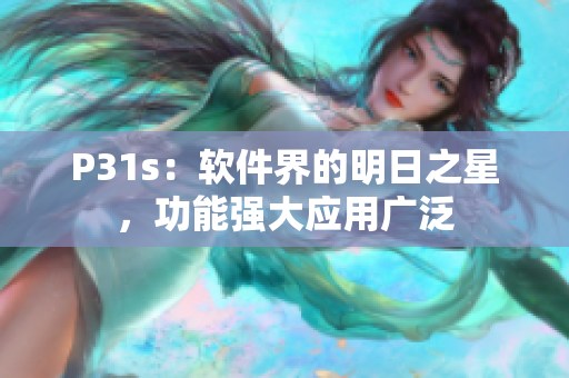 P31s：軟件界的明日之星，功能強大應(yīng)用廣泛