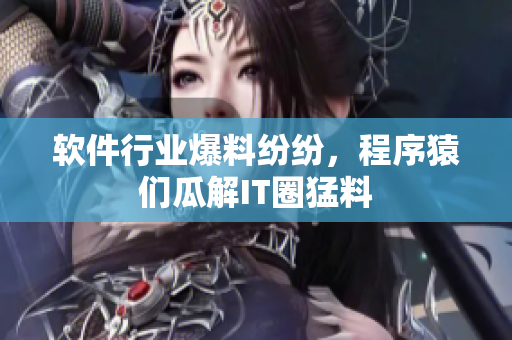 軟件行業(yè)爆料紛紛，程序猿們瓜解IT圈猛料
