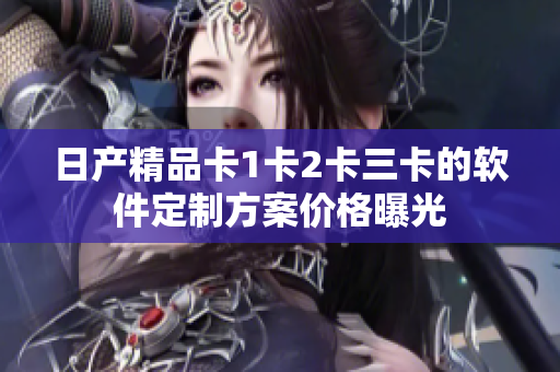 日產(chǎn)精品卡1卡2卡三卡的軟件定制方案價格曝光