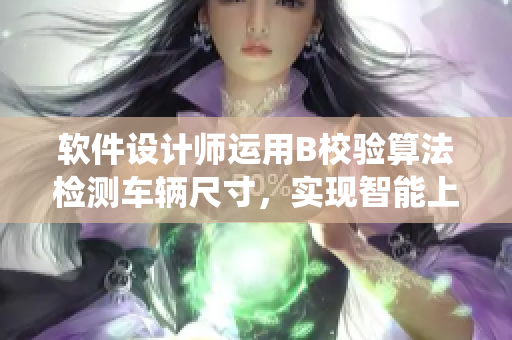 軟件設(shè)計師運用B校驗算法檢測車輛尺寸，實現(xiàn)智能上車系統(tǒng)
