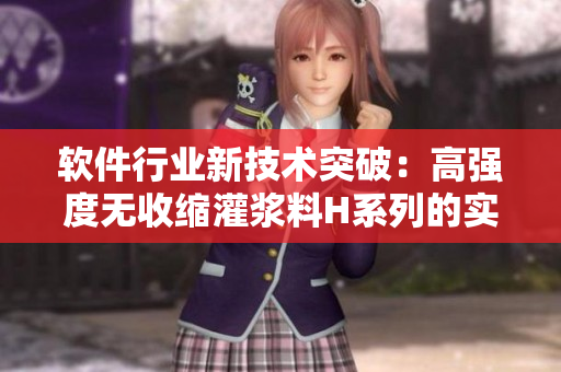 軟件行業(yè)新技術突破：高強度無收縮灌漿料H系列的實惠價格
