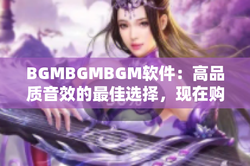 BGMBGMBGM軟件：高品質(zhì)音效的最佳選擇，現(xiàn)在購買更實(shí)惠！