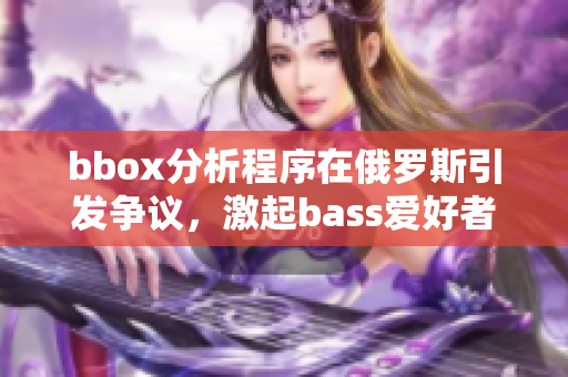 bbox分析程序在俄羅斯引發(fā)爭議，激起bass愛好者熱議