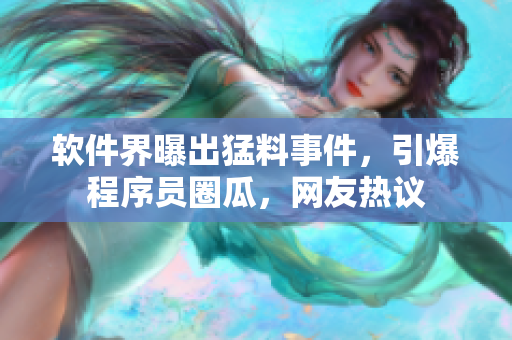 軟件界曝出猛料事件，引爆程序員圈瓜，網(wǎng)友熱議