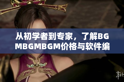 從初學者到專家，了解BGMBGMBGM價格與軟件編程