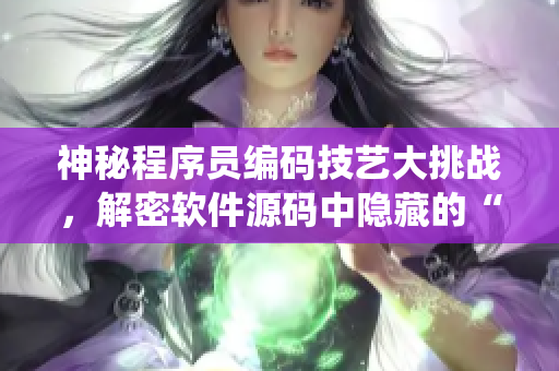 神秘程序員編碼技藝大挑戰(zhàn)，解密軟件源碼中隱藏的“蟲(chóng)卵”秘密