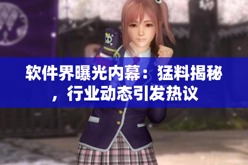 軟件界曝光內(nèi)幕：猛料揭秘，行業(yè)動態(tài)引發(fā)熱議